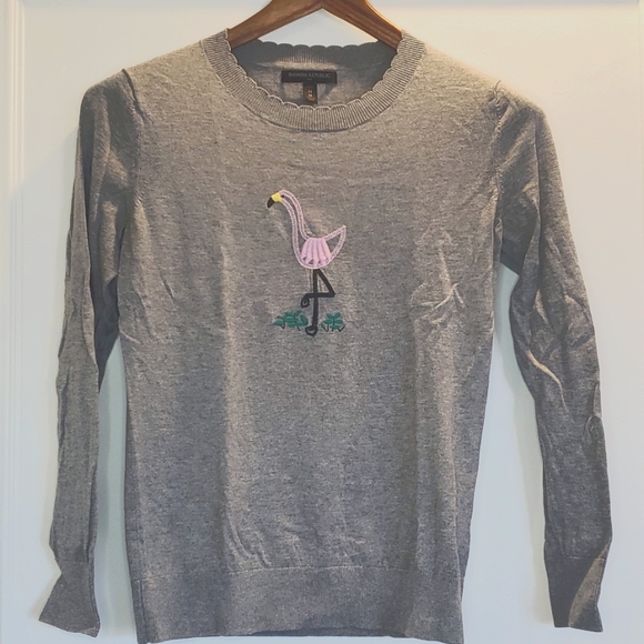 Banana Republic flamingo sweater - Picture 1 of 3